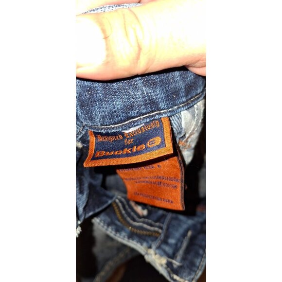 Rock Revival Jeans Size 31 x 30.5 Straight Fit Thick Stitch Buckle exclusive - Picture 4 of 5